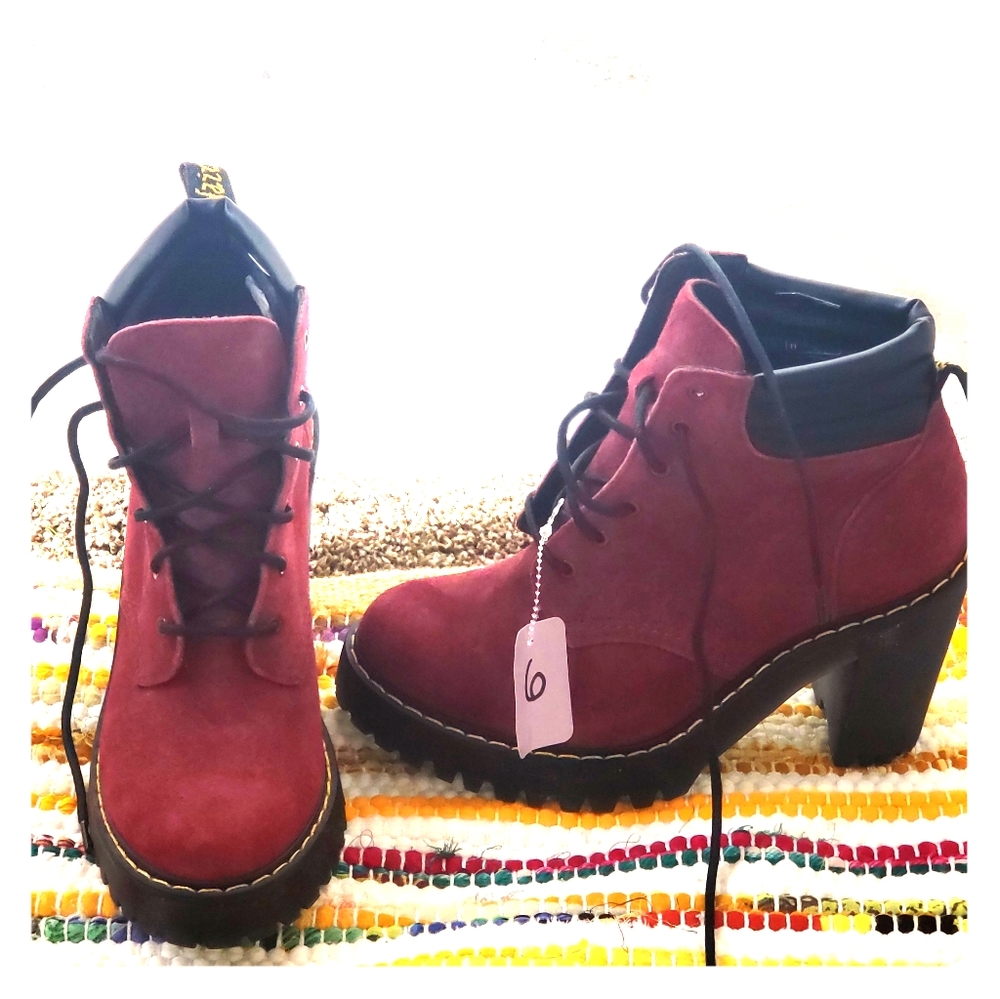 Size 6 Wine Persephone Dr. Marten boots